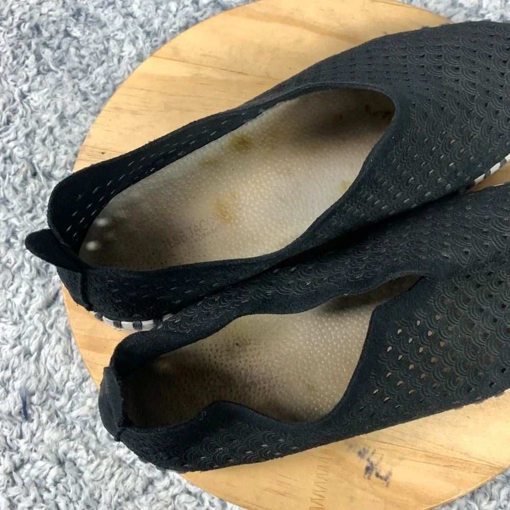Ilse Jacobsen Tulip Shoes Women's EU 41 US 10.5 Black Perforated Slip On Comfort